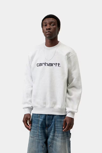 CARHARTT WIP CARHARTT SWEAT ASH HEATHER/GRAFHITE