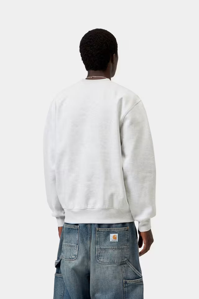 CARHARTT WIP CARHARTT SWEAT ASH HEATHER/GRAFHITE