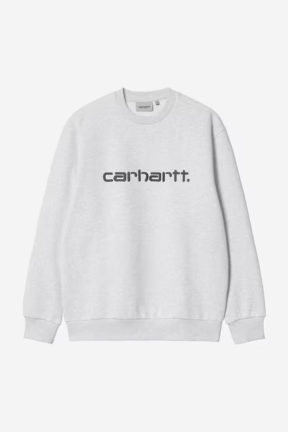CARHARTT WIP CARHARTT SWEAT ASH HEATHER/GRAFHITE