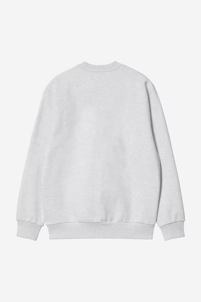 CARHARTT WIP CARHARTT SWEAT ASH HEATHER/GRAFHITE