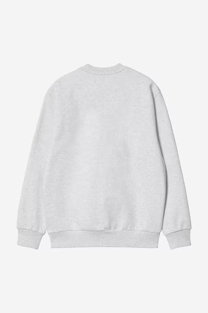 CARHARTT WIP CARHARTT SWEAT ASH HEATHER/GRAFHITE
