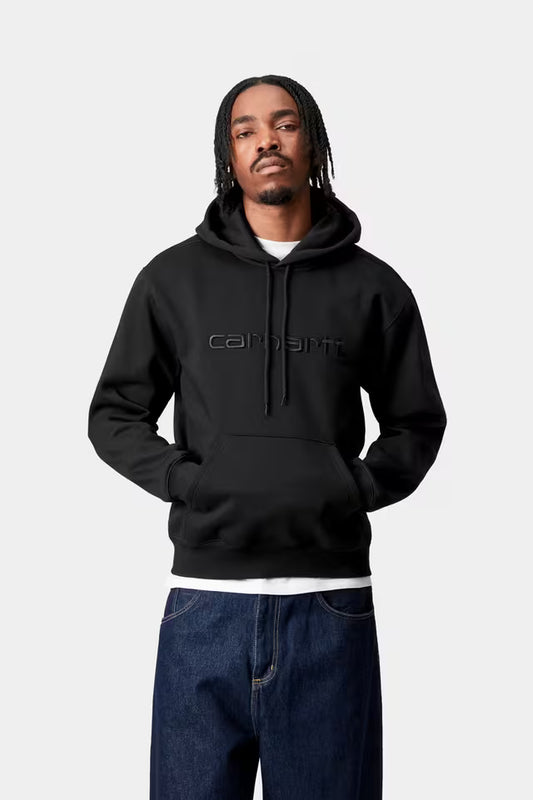 CARHARTT WIP HOODED CARHARTT SWEAT BLACK/BLACK