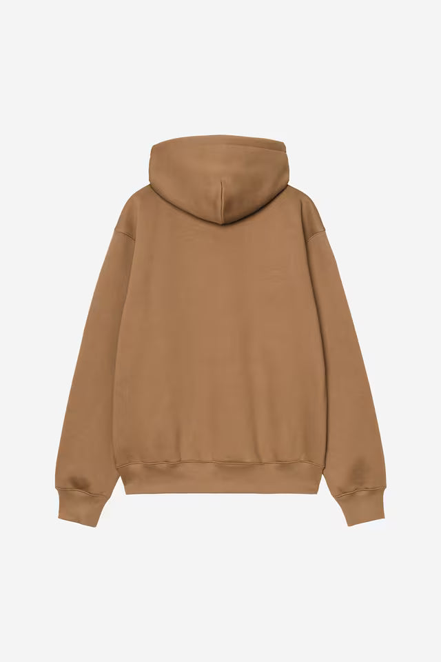 CARHARTT WIP HOODED CARHARTT SWEAT H BROWN/BLACK
