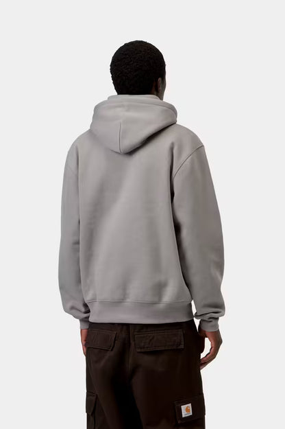 CARHARTT WIP HOODED CARHARTT SWEAT SHADY GREY/DARK NAVY