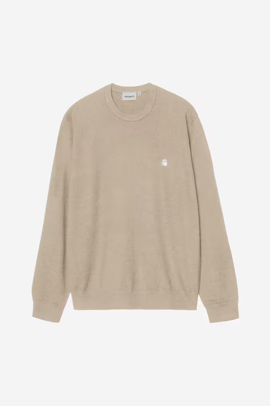 CARHARTT WIP MADISON SWEATER FLEUR DE SEL
