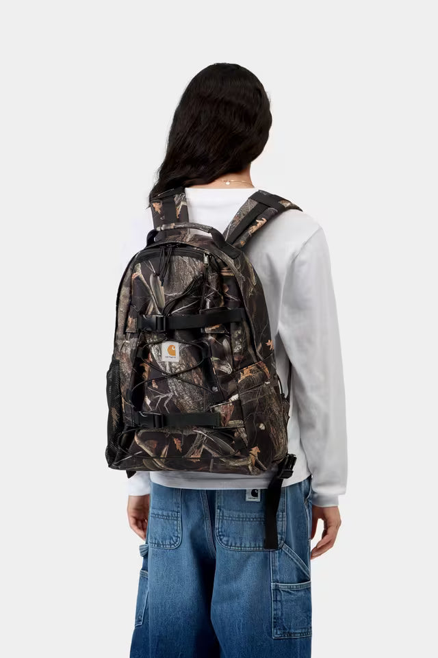 CARHARTT WIP KICKFLIP BACKPACK CAMO FEATHER, BLACK