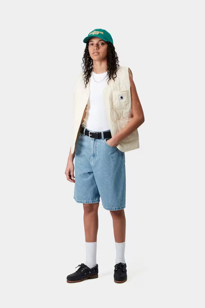 CARHARTT WIP W' BRANDON SHORT BLUE STONE BLEACHED