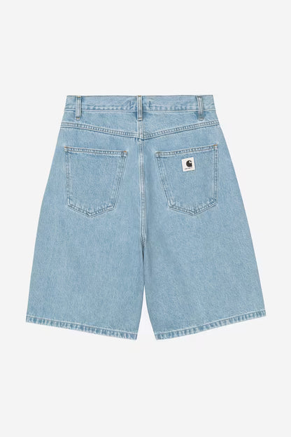 CARHARTT WIP W' BRANDON SHORT BLUE STONE BLEACHED