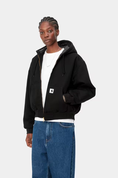 CARHARTT WIP W' ACTIVE JACKET BLACK RINSED