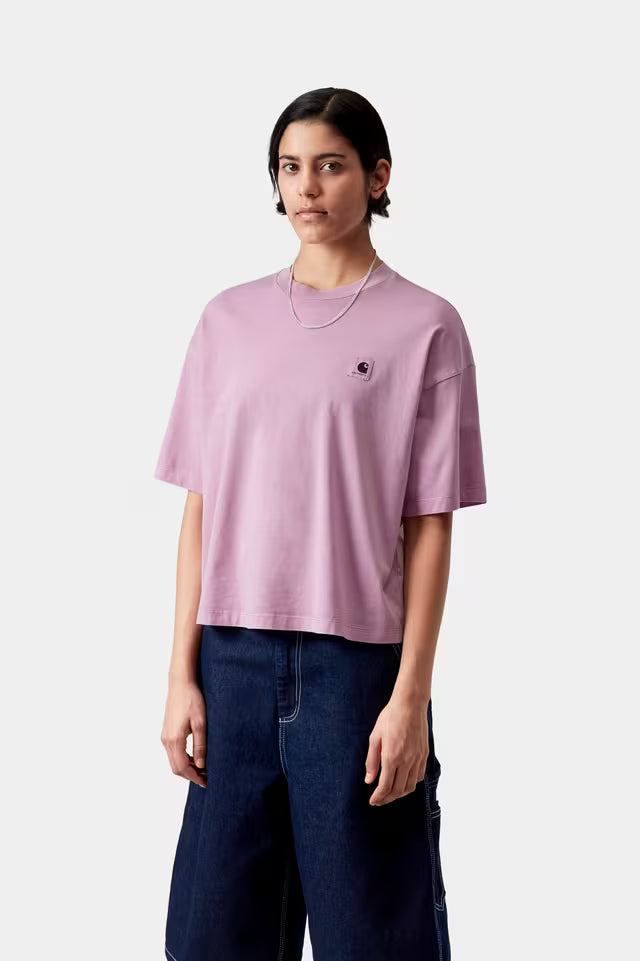 CARHARTT WIP W' NELSON T-SHIRT GENTLE PURPLE GARMENT DYED