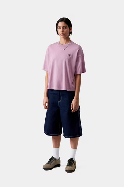 CARHARTT WIP W' NELSON T-SHIRT GENTLE PURPLE GARMENT DYED