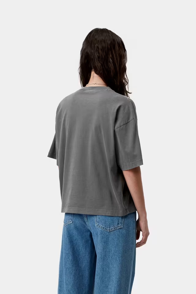 CARHARTT WIP W' NELSON T-SHIRT BLACK GARMENT DYED