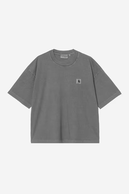 CARHARTT WIP NELSON T-SHIRT BLACK GARMENT DYED