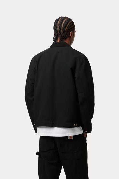 CARHARTT WIP DETROIT JACKET BLACK RINSED