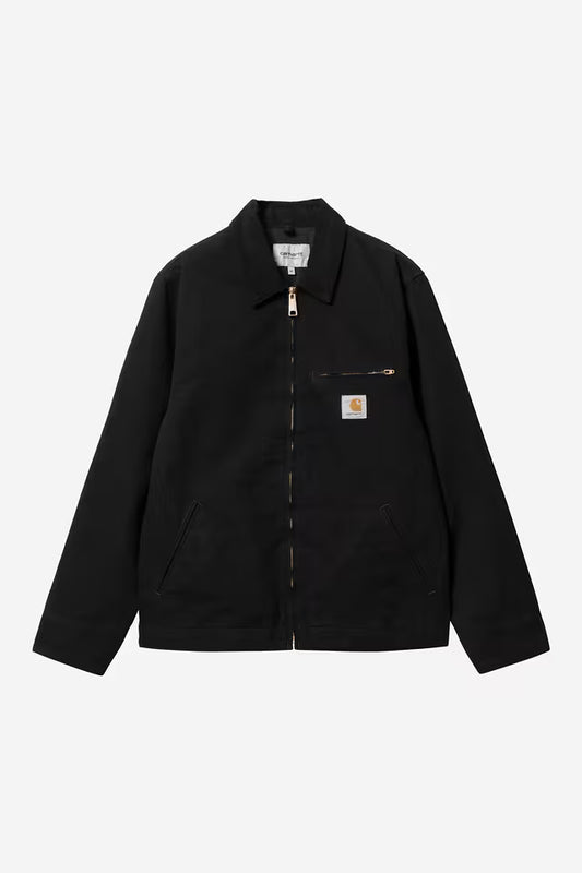 CARHARTT WIP DETROIT JACKET BLACK RINSED