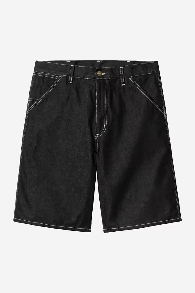 CARHARTT WIP SIMPLE SHORT BLACK ONE WASH