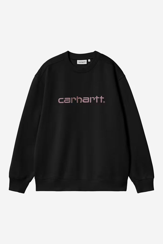 CARHARTT WIP W' CARHARTT SWEAT BLACK/HORTENSIA