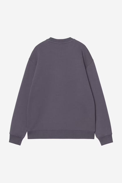 CARHARTT WIP W' CARHARTT SWEAT SHADY PURPLE/DARK NAVY
