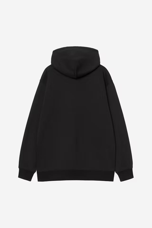 CARHARTT WIP W' HOODED CARHARTT SWEAT BLACK/HORTENSIA