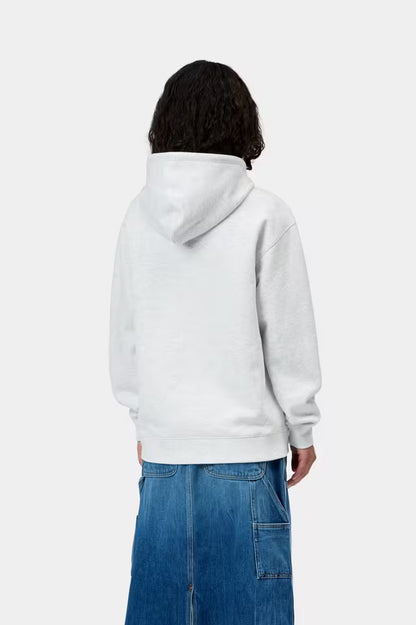 CARHARTT WIP W' HOODED CARHARTT SWEAT ASH HEATHER