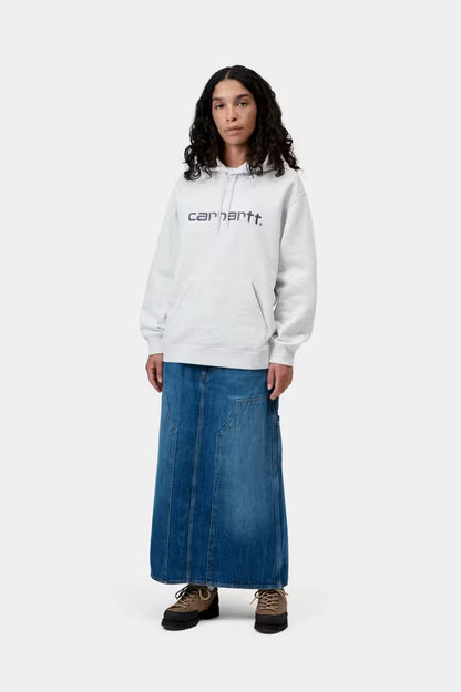 CARHARTT WIP W' HOODED CARHARTT SWEAT ASH HEATHER