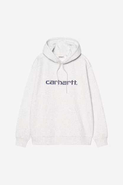 CARHARTT WIP W' HOODED CARHARTT SWEAT ASH HEATHER