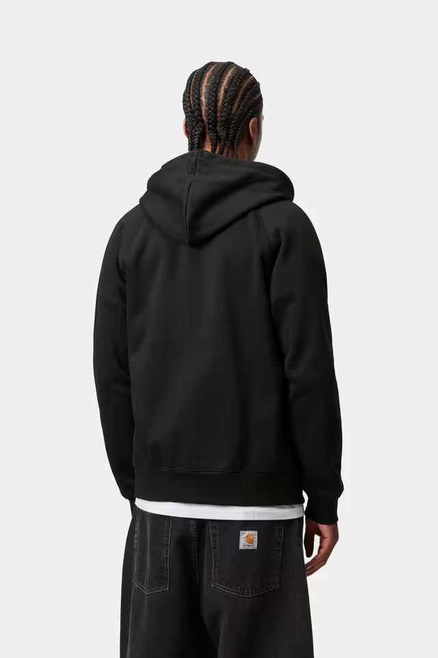 CARHARTT WIP HOODED CHASE JACKET BLACK