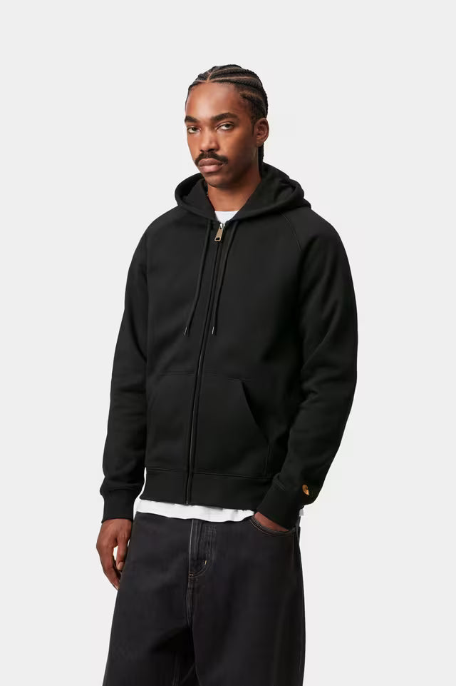 CARHARTT WIP HOODED CHASE JACKET BLACK