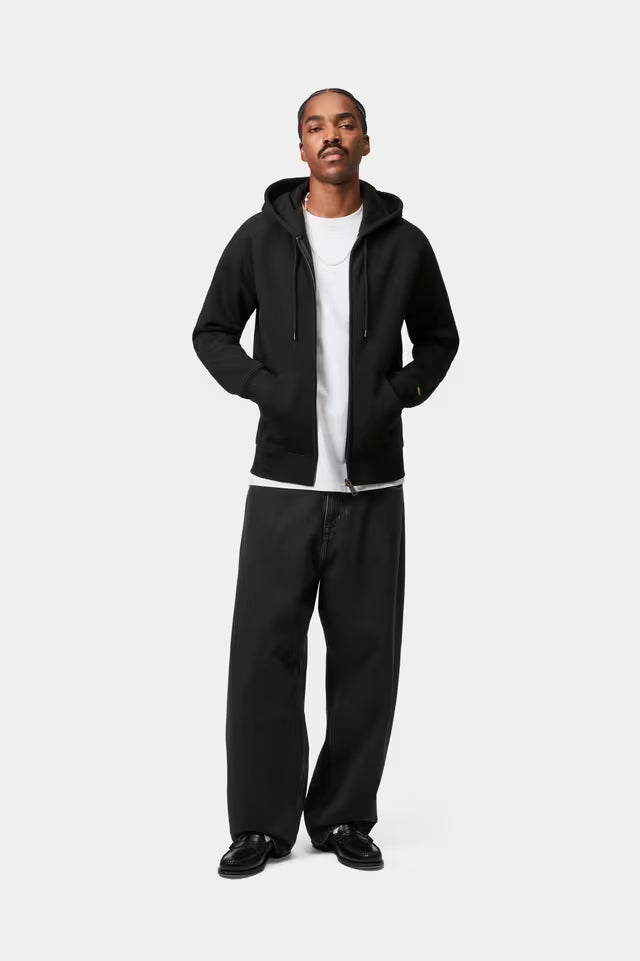 CARHARTT WIP HOODED CHASE JACKET BLACK