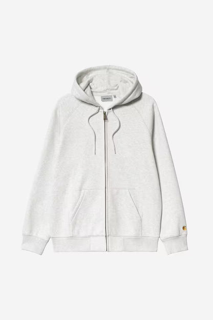 CARHARTT WIP HOODED CHASE JACKET ASH HEATHER