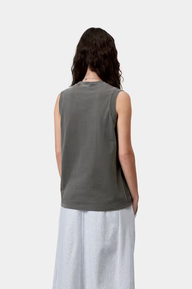 CARHARTT WIP W' NELSON A-SHIRT BLACK GARMENT DYED