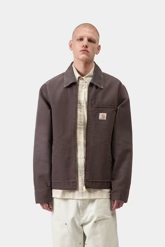 CARHARTT WIP DETROIT JACKET SHALE STONE CANVAS