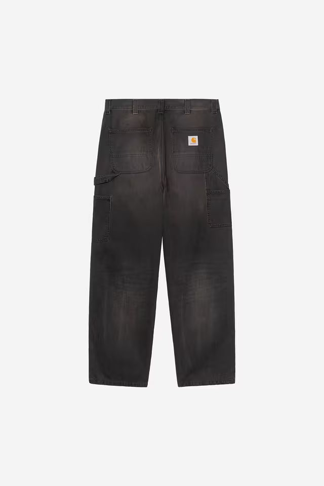 CARHARTT WIP OG SINGLE KNEE PANT BLACK TOBACCO USED WASH