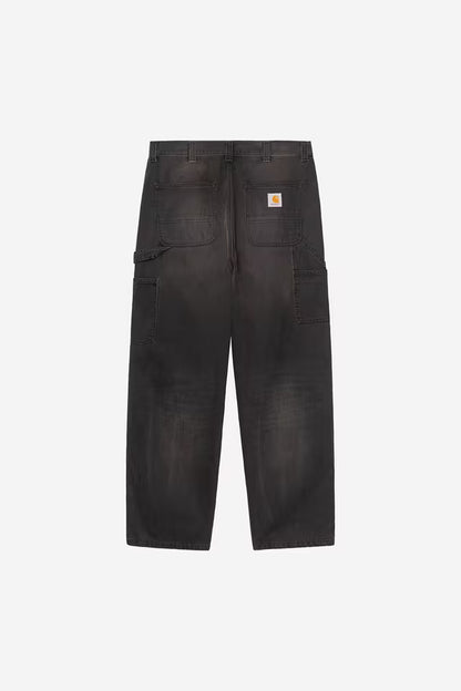 CARHARTT WIP OG SINGLE KNEE PANT BLACK TOBACCO USED WASH