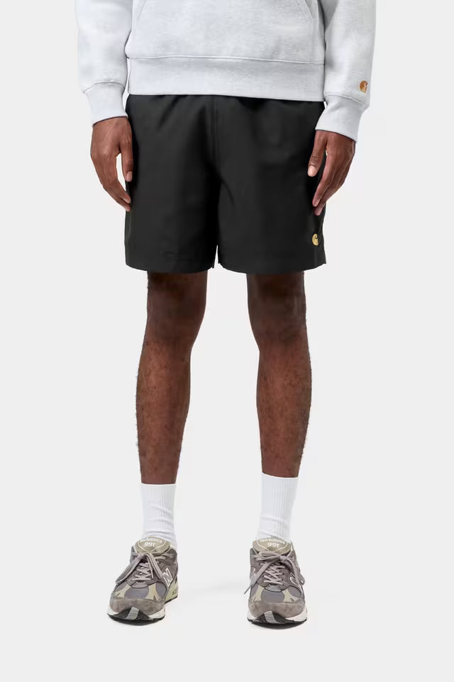 CARHARTT WIP CHASE SWIM TRUNKS BLACK