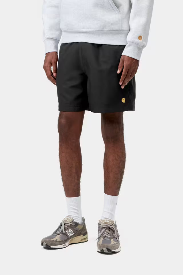 CARHARTT WIP CHASE SWIM TRUNKS BLACK