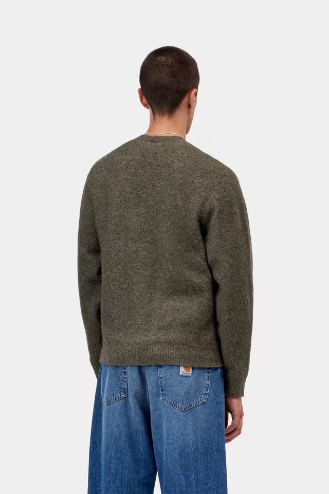 CARHARTT WIP CURTIS SWETER SHADY SHUNGITE
