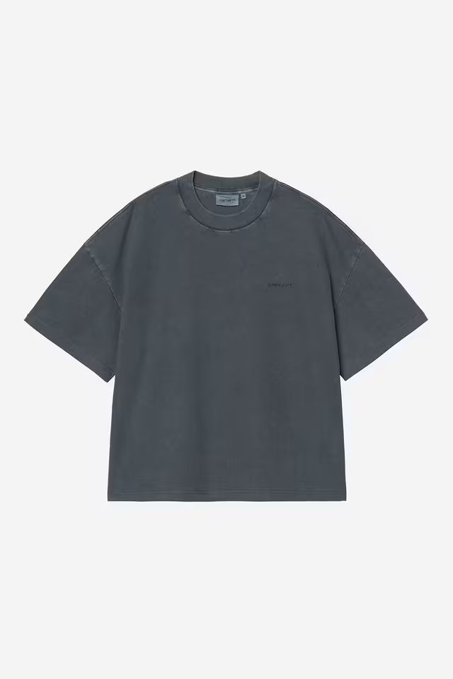 CARHARTT WIP BENTON T-SHIRT CARBON GARMENT DYED