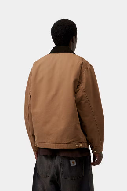 CARHARTT WIP OG DETROIT JACKET HAMILTON BROWN TOBACCO STONE CANVAS
