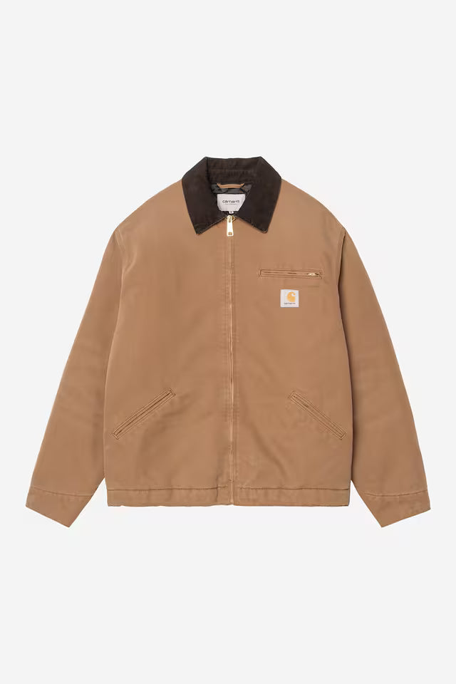 CARHARTT WIP OG DETROIT JACKET HAMILTON BROWN TOBACCO STONE CANVAS