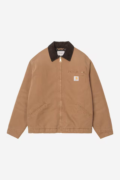 CARHARTT WIP OG DETROIT JACKET HAMILTON BROWN TOBACCO STONE CANVAS
