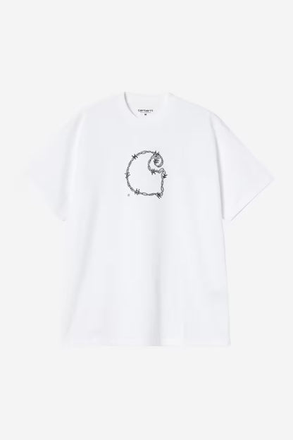 CARHARTT WIP BARBWIRE C T-SHIRT WHITE