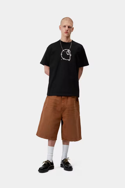 CARHARTT WIP BARBWIRE C T-SHIRT BLACK
