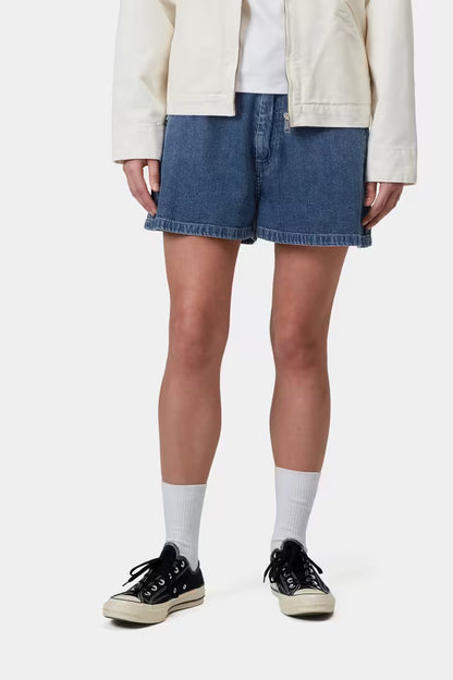 CARHARTT WIP W' LOVA SHORT BLUE STONE WASHED