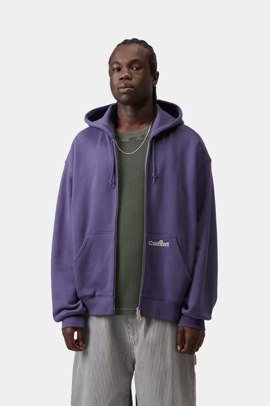 CARHARTT HOODED WIP LABEL SWEAT JACKET CALLA