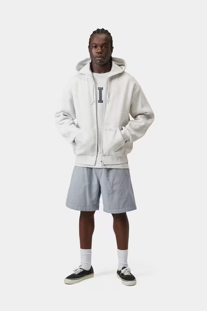 CARHARTT HOODED WIP LABEL SWEAT ASH HEATHER