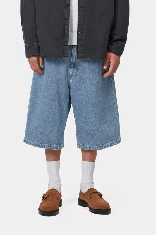 CARHARTT WIP LANGDON SHORT BLUE STONE BLEACHED