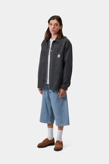 CARHARTT WIP LANGDON SHORT BLUE STONE BLEACHED