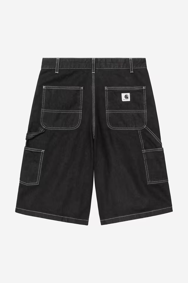 CARHARTT WIP W' NIXON SINGLE KNEE BLACK RINSED