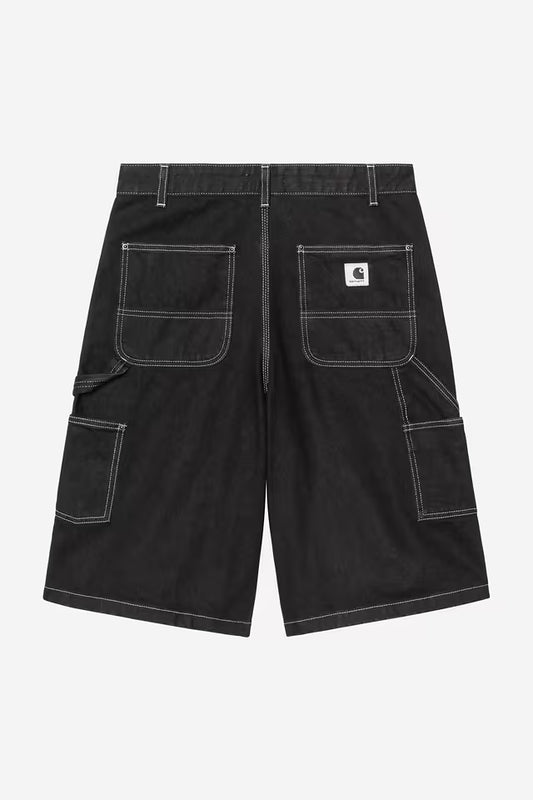 CARHARTT WIP W' NIXON SINGLE KNEE BLACK RINSED